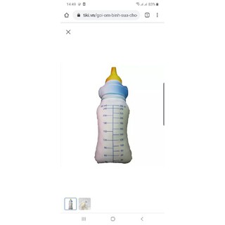 Gối ôm 3d hình bình sữa size 50cm
