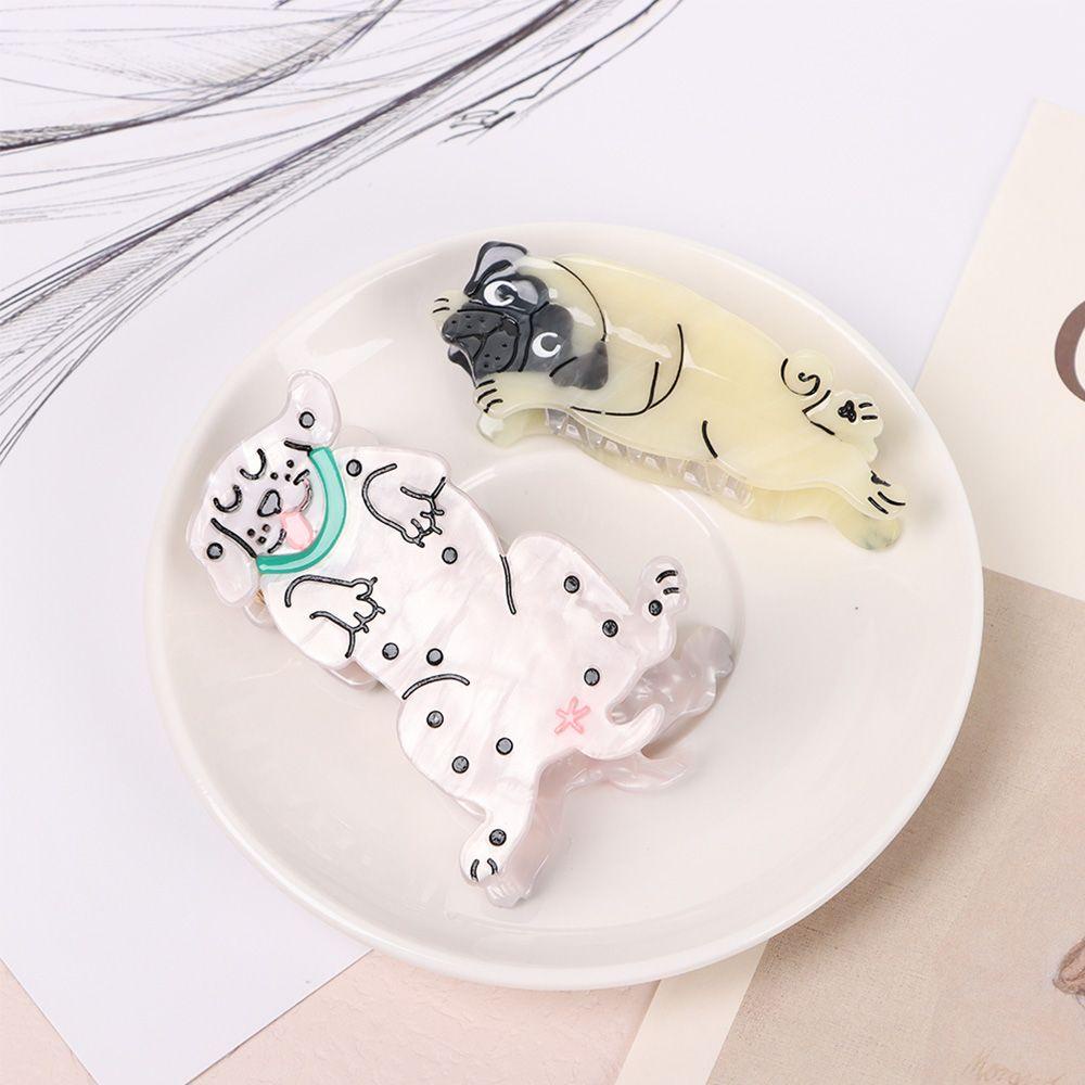 WONDER Kẹp Tóc Trang Trí Hình Chân Chó Corgi / Mèo Bằng Acrylic Dễ Thương