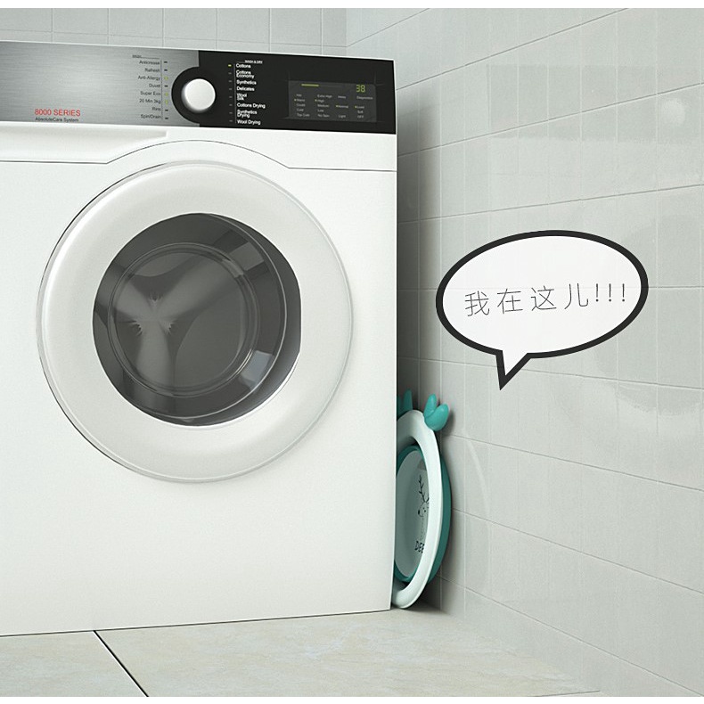 Chậu Rửa Mặt Gấp Gọn Tiện Dụng Cho Bé Hình Hươu