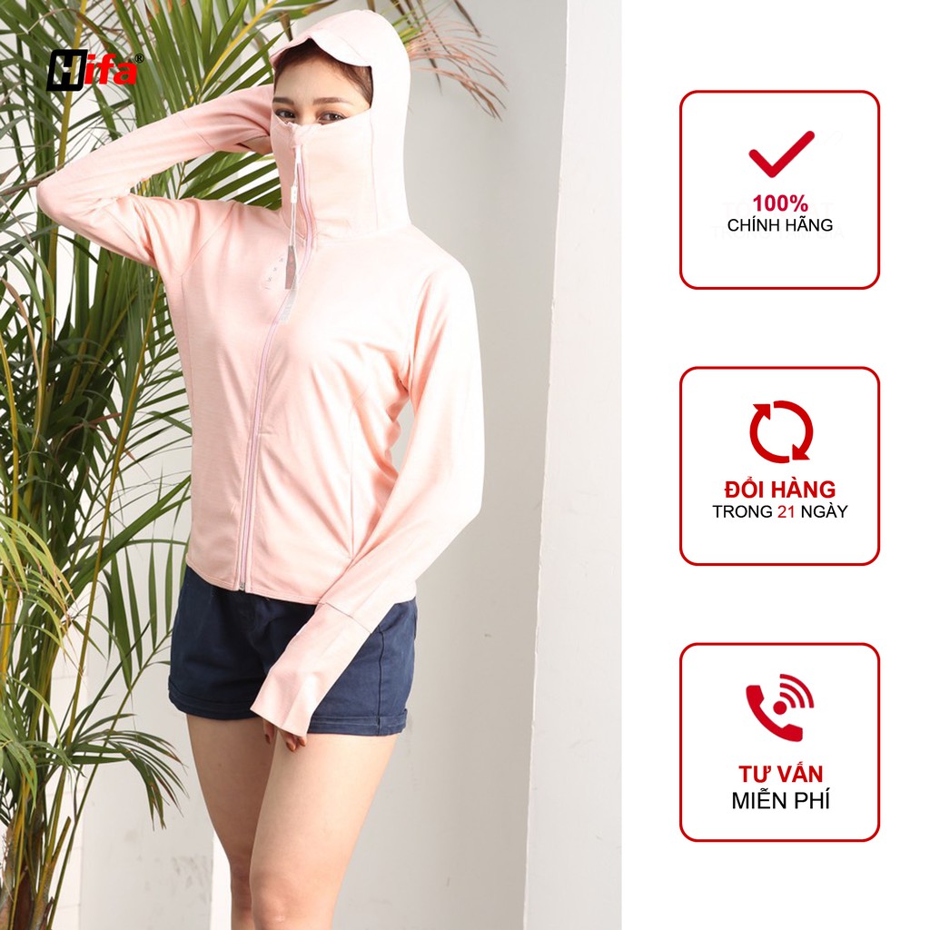 Áo chống nắng nữ thông hơi dáng ngắn cao cấp HIFA Hoàng Hiền- A009