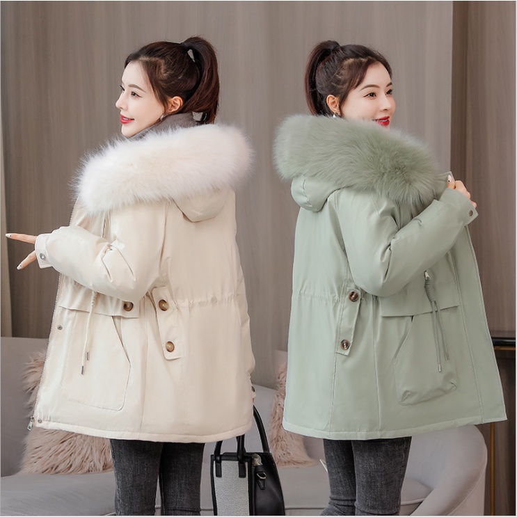 Áo khoác phao nữ lót lông, ÁO PHAO NỮ