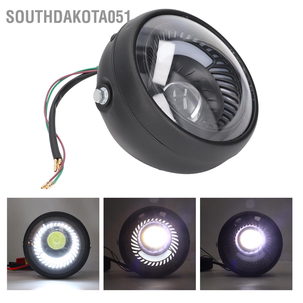 [Hàng Sẵn] Đèn pha LED Xe Máy Tròn 6.5in Chống Thấm Nước IPX66 Chuyên Dụng【Southdakota051】