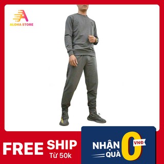 Bộ Nỉ Da Cá Phối Màu HN5070 Uniqlo Supima Hàng Đẹp Cao Cấp - Phân Phối Chính Thức