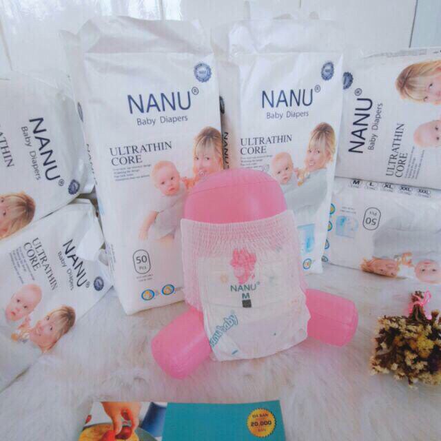 Tã Quần Cao Cấp BABY NANU M100 L100 XL100 XXL100 XXXL100 Siêu Thấm Hút, Mềm Mại Cho Làn Da Bé.