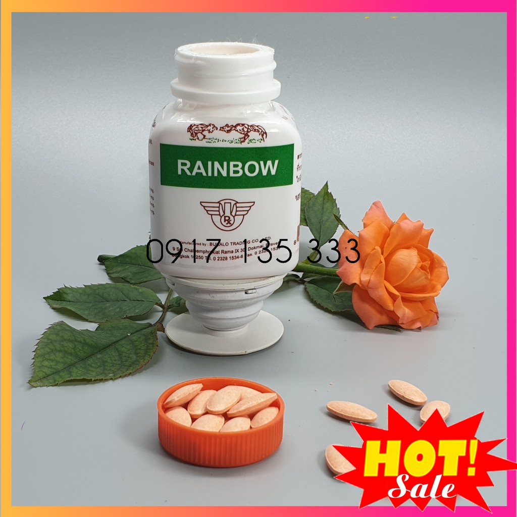 Thuốc Nuôi Tăng Cơ Cho Gà Đá RainBow, Lọ 100 Viên