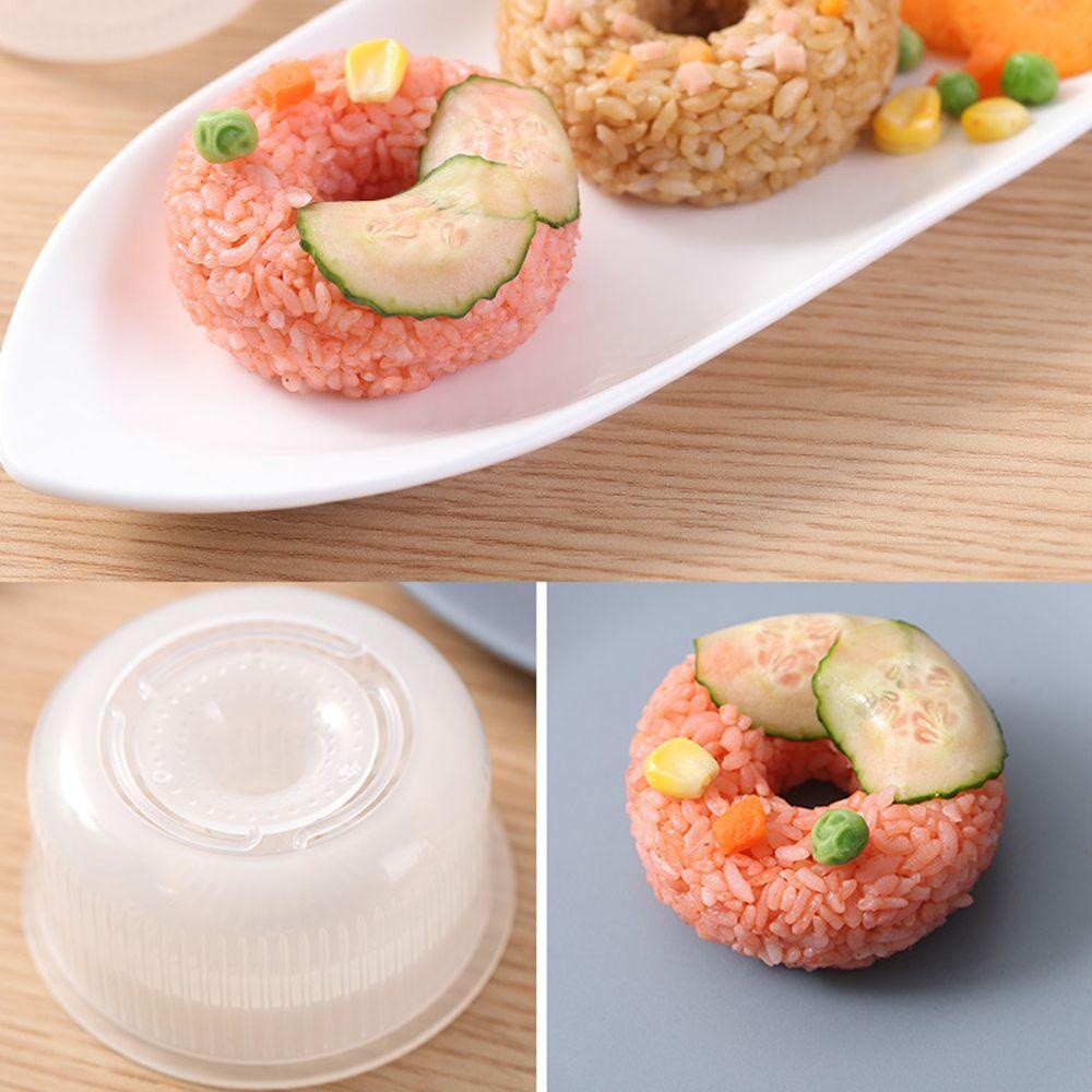 Khuôn Làm Cơm Nắm Hình Bánh Donut Tròn Chống Dính Tiện Dụng Cho Nhà Bếp