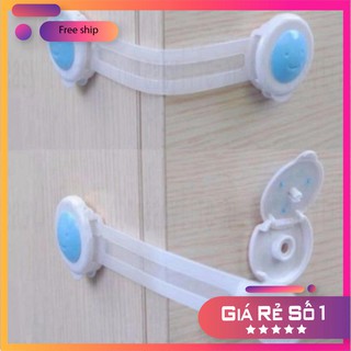 Sét 2 khóa tủ lạnh, khóa tủ an toàn cho bé