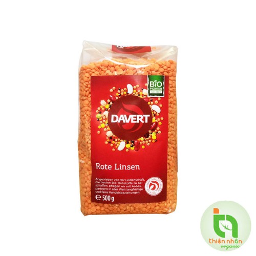 [Date T5/2022] Đậu lăng đỏ hữu cơ Davert 500g