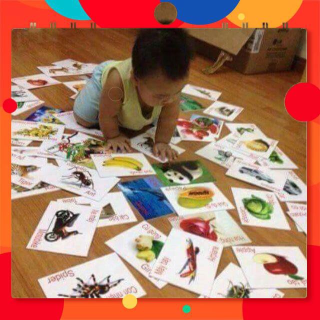 [ SALE TƯNG BỪNG]  Bộ thẻ học thông minh cho trẻ 16 chủ đề tổng 416 chiếc thẻ.Loại có hộp.