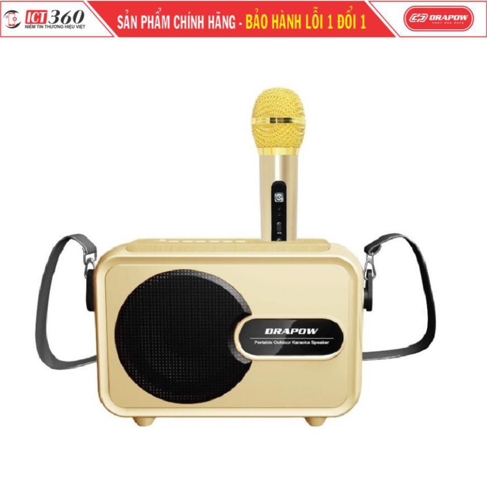 Loa Bluetooth Karaoke Drapow SB03 - SB02 kèm Micro -  Loa di động không dây Bảo hành 6 tháng 1 đổi 1