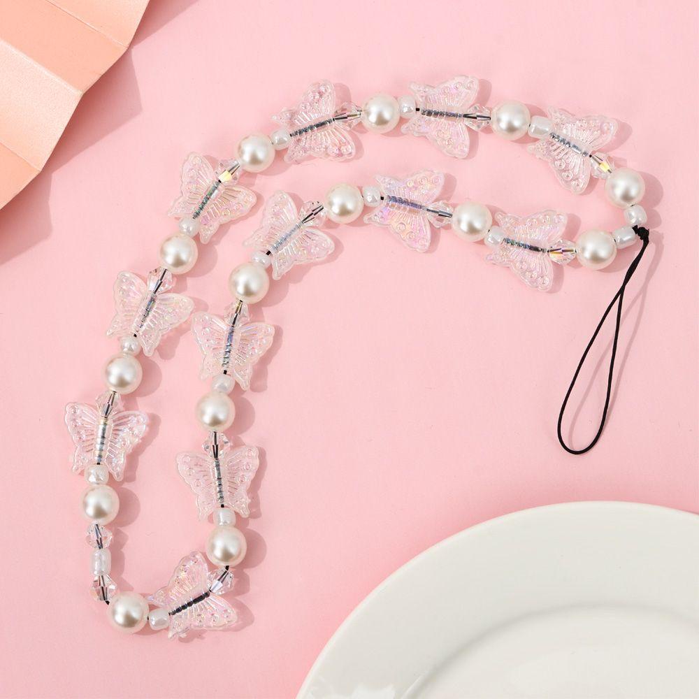 Dây Đeo Điện Thoại Họa Tiết Bươm Bướm Thời Trang Dành Cho Nữ