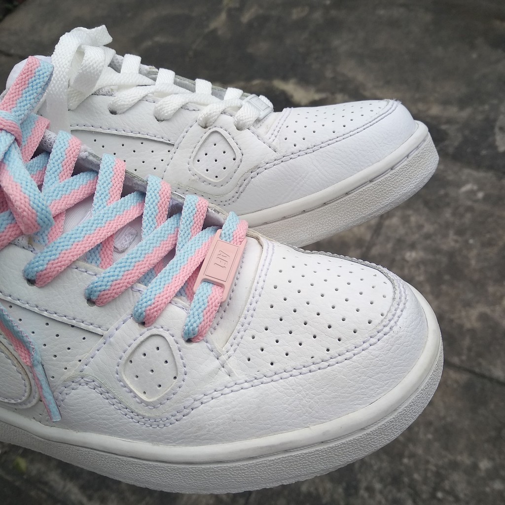 Dây giày phối màu bản dẹt custom giày af aj af1 aj1 cv vans nike