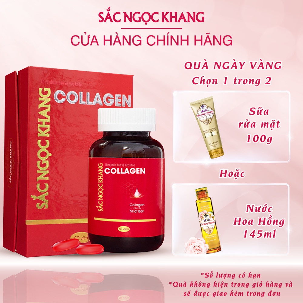 Collagen Sắc Ngọc Khang thế hệ mới 100% từ Nhật Bản [Hộp 60 viên] | Thế Giới Skin Care