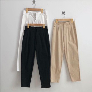 Quần baggy kaki phối lưng thun sau
