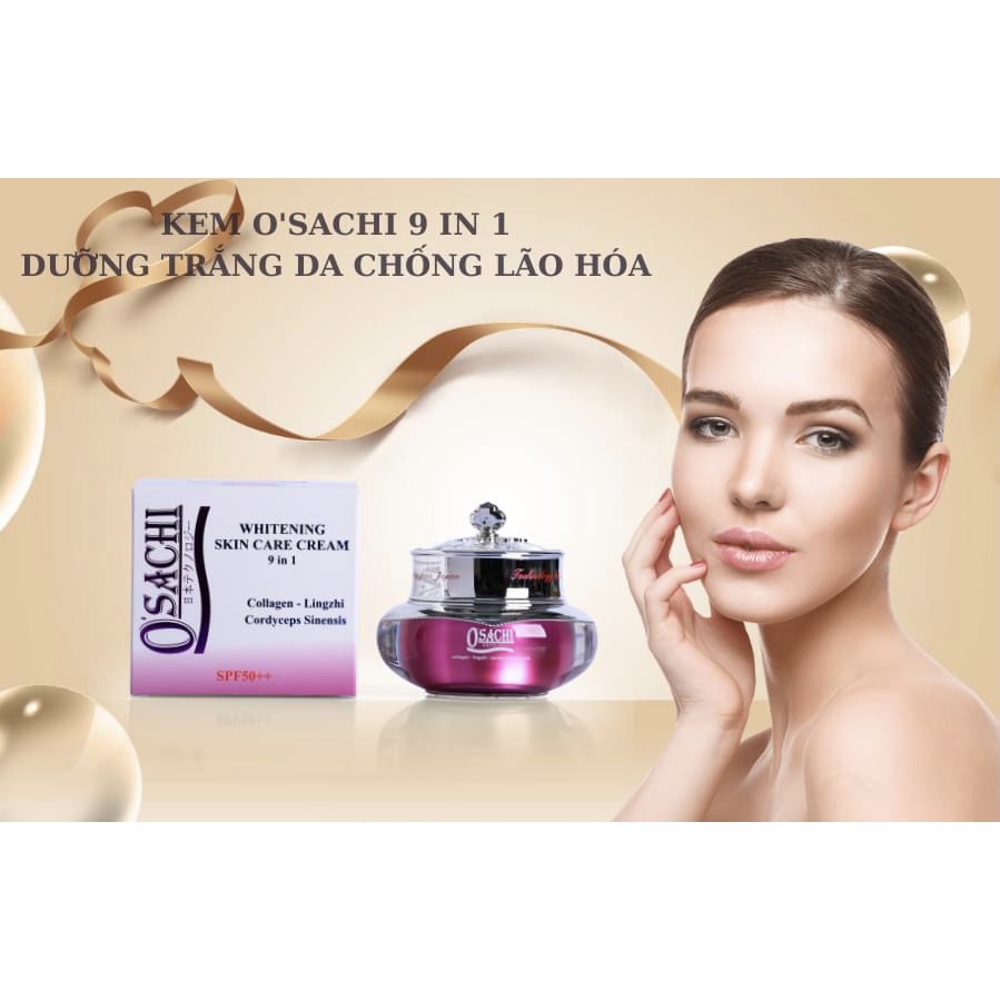KEM OSACHI TÍM 9 IN 1 - O'SACHI WHITENIG SKIN CARE CREAM - MỜ THÂM NÁM - CHỐNG LÃO HOÁ DA - 20G