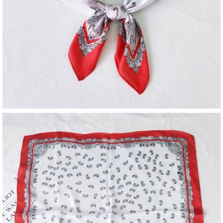 Khăn bandana lụa Khăn lụa vuông size 70x70cm Khăn choàng cổ thanh lịch