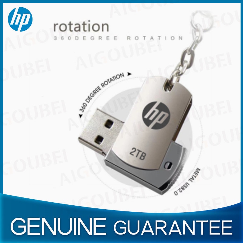 Ổ Đĩa Flash Hp 3.0 2TB Bằng Kim Loại Có Móc Khóa