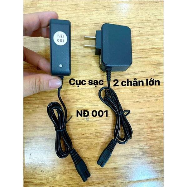 Cục Sạc Đèn Đội Đầu Chuôi Sạc 2 Chấu