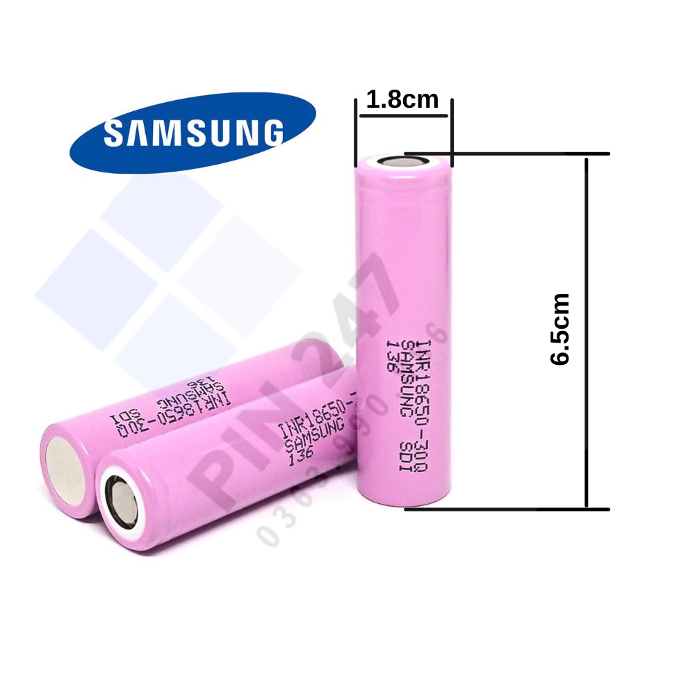Pin 18650 dung lượng cao Samsung30Q dùng cho pin máy khoan bắn vít