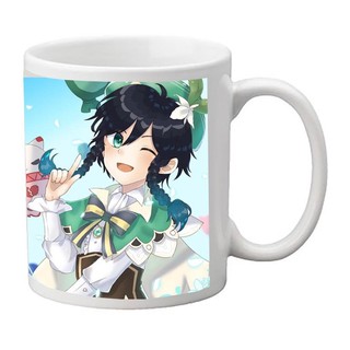 cốc in hình venti genshin impact/ ly sứ venti genshin impact