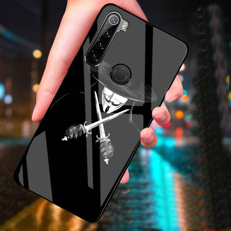Ốp Lưng XIAOMI REDMI NOTE 8 mặt kính cường lực cao cấp thiết kế riêng