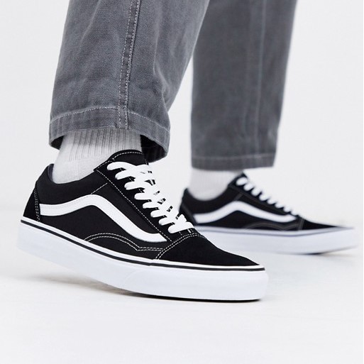 (AUTHENTIC 100%) Giày Sneaker Thể Thao Unisex VANS OLD SKOOL CLASSIC BLACK/WHITE - Ship US Full Box Chính Hãng 100%