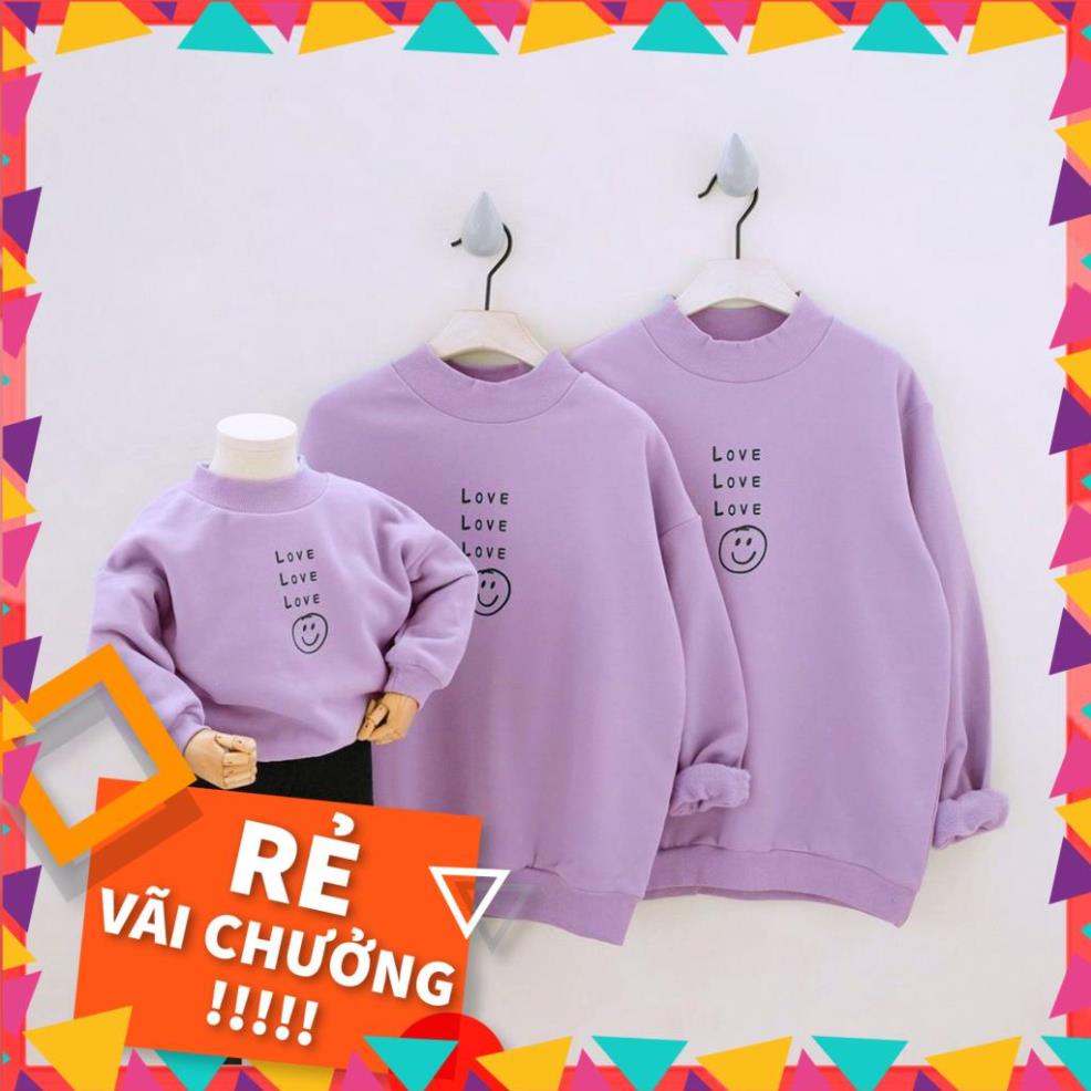 Áo Hoodie Gia Đình Đồng phục Viet Family - Áo Hoodie Chữ Love Love Love Chất Liệu Nỉ Da Cá Cao Cấp
