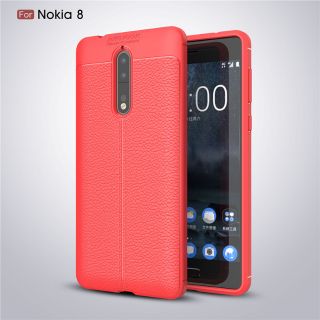 ỐP LƯNG NOKIA 8 VÂN DA DERMA CHỐNG SỐC