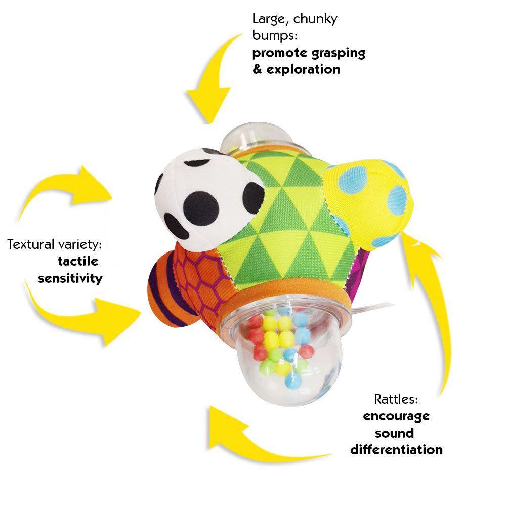 Đồ Chơi Lục Lạc Cầm Tay Màu Cầu Vồng Mới Cho Bé