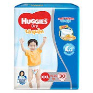 TẢ BỈM HUGGIES CHỐNG HĂM CHO BÉ TẢ QUẦN SIZE XXL30 MIẾNG TỪ 15 ĐẾN 25 KG