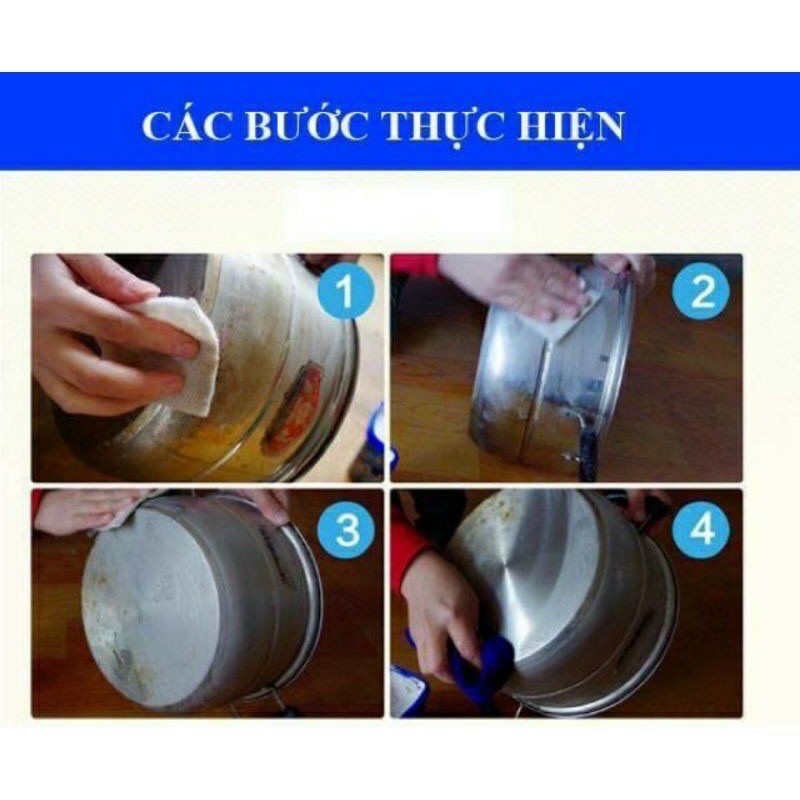 Kem tẩy rửa nồi chảo, vết ố rỉ sét trên các bề mặt sàn nhà bếp đa năng