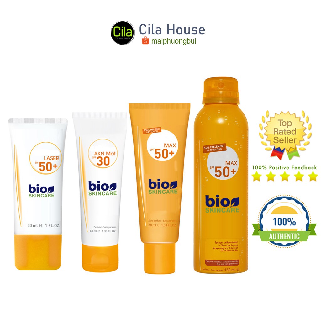 [Mã COS1904 giảm 8% đơn 300K] Kem Chống Nắng Bio Pháp Cho Da Thường, Da Dầu, Da Mụn, Body - Cila House