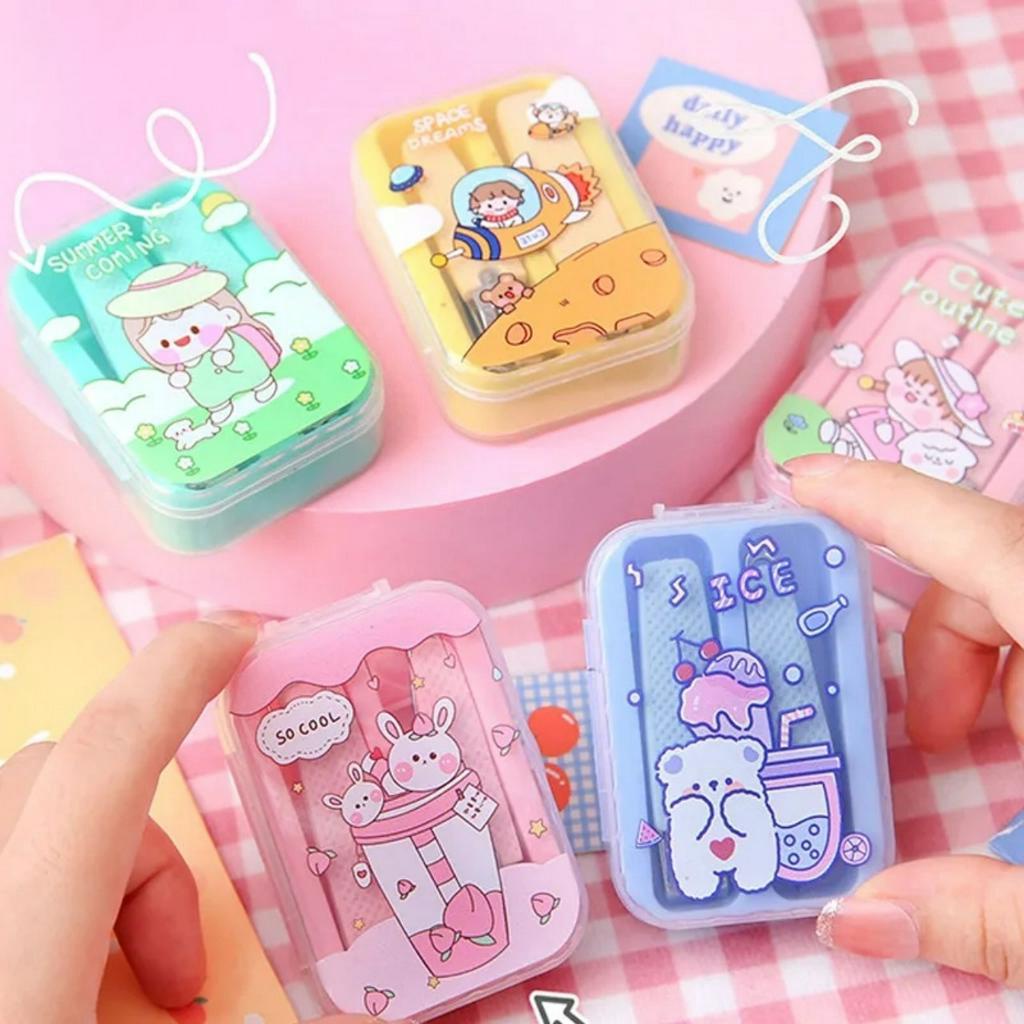 Hộp đồ bấm móng tay dụng cụ cắt móng tay 2 chiếc nhỏ gọn tiện lợi dễ thương
