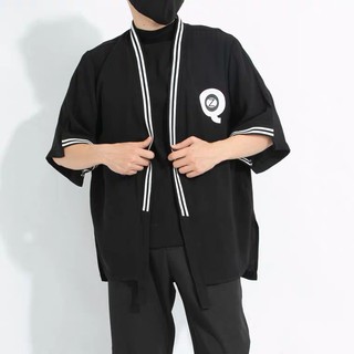 Áo khoác yukata Haori viền phong cách Nhật Bản