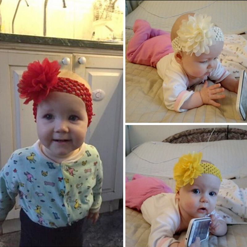 Băng Đô Ren Hoa Co Giãn Cho Bé Gái