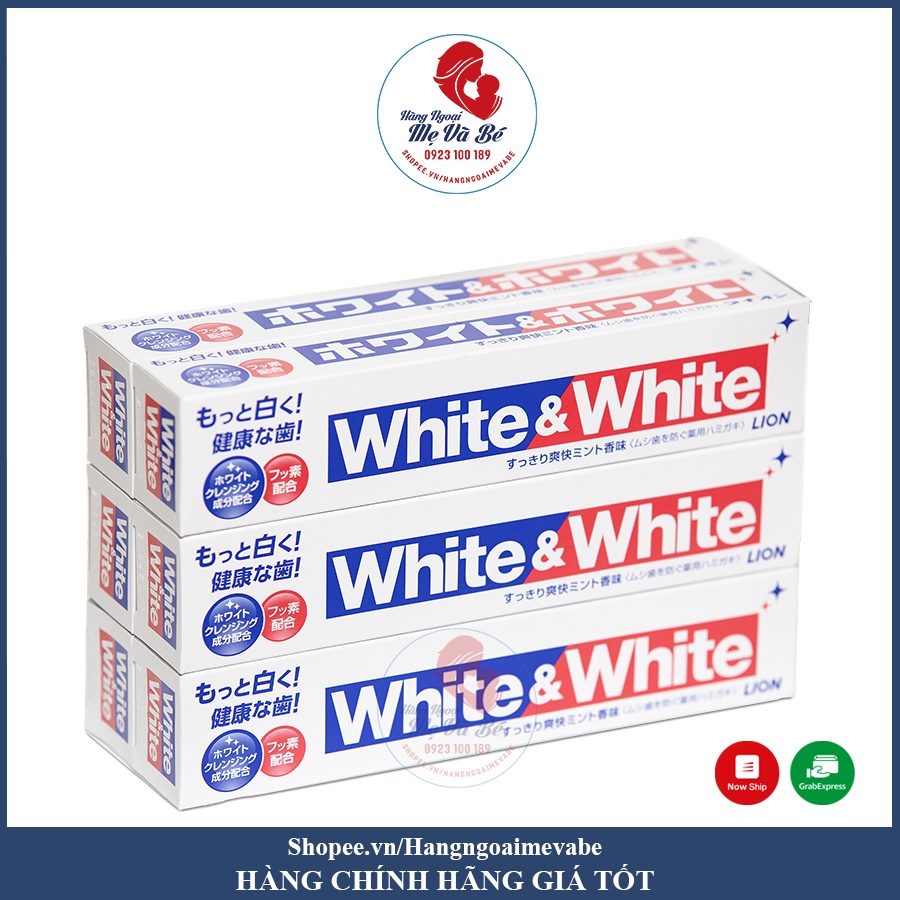 Kem đánh răng White &amp; white nhật bản 150g - Sỉ