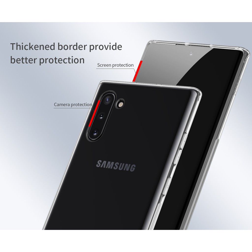 Ốp lưng SamSung Galaxy Note 10 dẻo trong suốt chính hãng Nillkin Nature