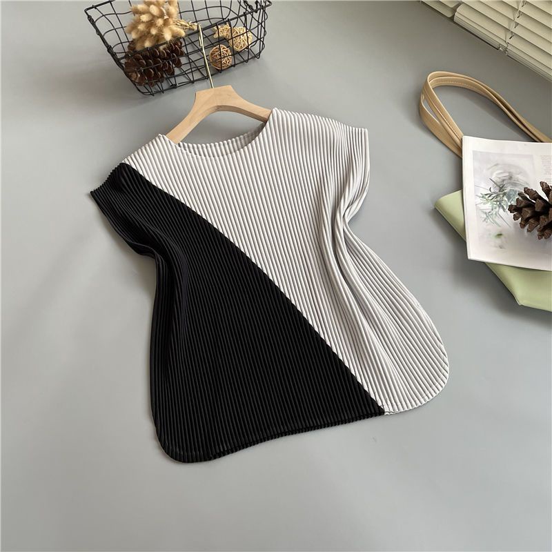 Áo Thun Không Tay Xếp Ly Nhẹ Nhàng Phong Cách Mới Mùa Hè 2022