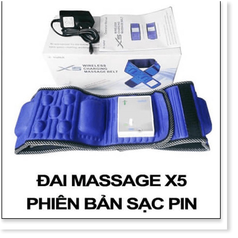 Đai massage X5 xài pin không cần dây phiên bản dùng pin sạc tiện lợi