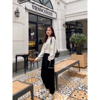 Quần jogger da cá bo gấu dây rút