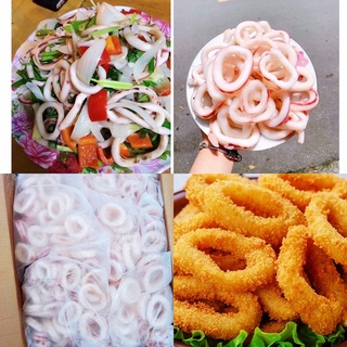1kg Mực Vòng cắt khoanh