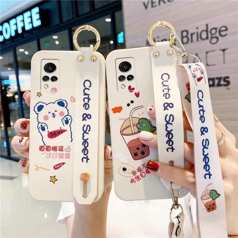 VIVO X30 X50 X60 S9 S9E S7/V1/V20PRO Cute wristband phone case