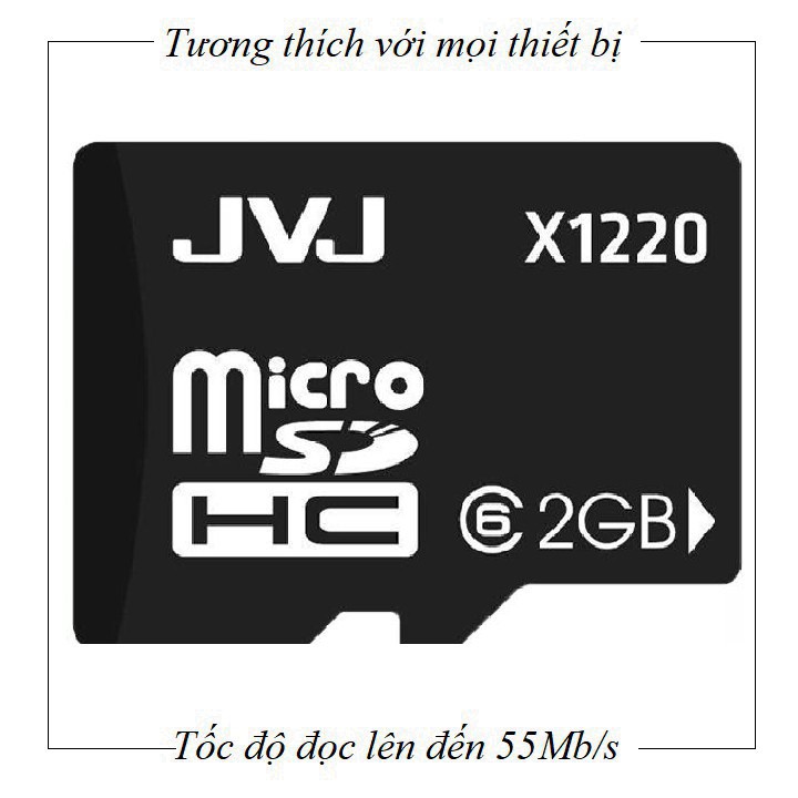 QN0088 Thẻ nhớ 2G JVJ C10 tốc độ cao microSDHC 5