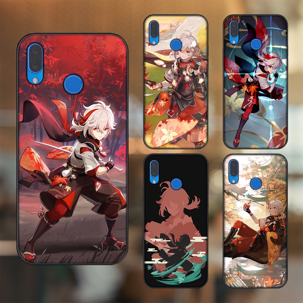Ốp lưng Huawei Nova 3, Nova 3i, Nova 3e, P20 Lite viền đen in hình Kazuha Genshin Impact