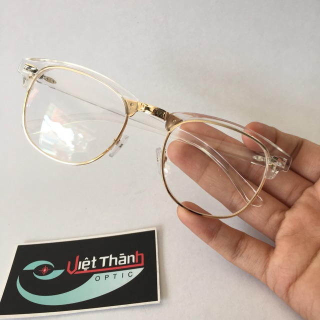 Kính trong suốt nửa viền xinh | BigBuy360 - bigbuy360.vn