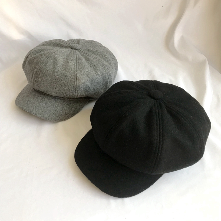 Women's Octagonal Beret Hat,Winter Warm Wool French Beret,Exquisite Slouch Cap,Octagonal Beret Hat Gifts