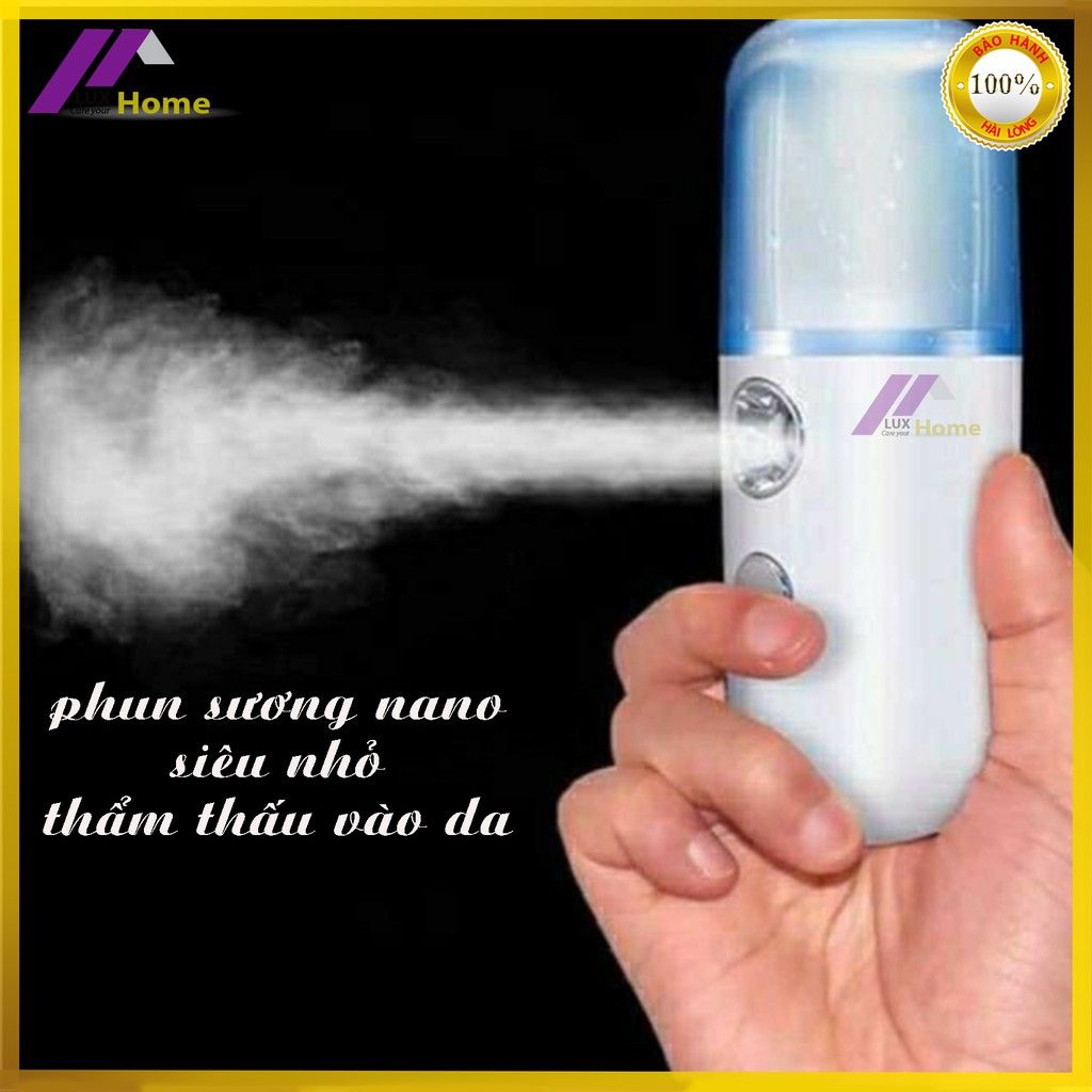 Máy xông mặt mini, có pin sạc, bổ sung độ ẩm, bổ sung khoáng