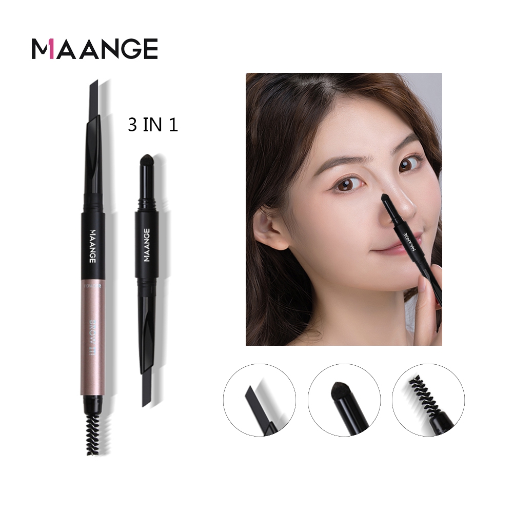 Bút Kẻ Lông Mày MAANGE 3 Trong 1 Không Thấm Nước Tiện Dụng 30g | BigBuy360 - bigbuy360.vn