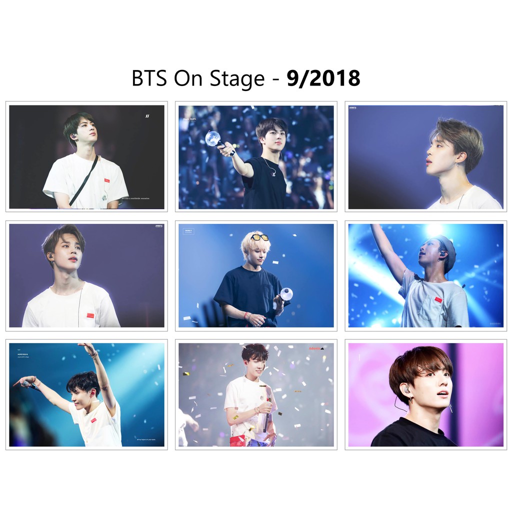 Lomo Card Ảnh BTS On Stage - 9/2018 ( Full 45 ảnh)