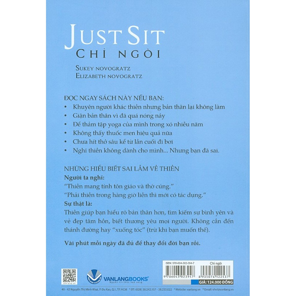 Sách - Chỉ Ngồi - Just Sit